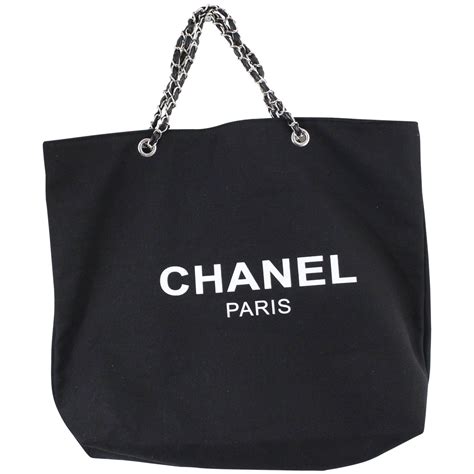 chanel black canvas bag|chanel canvas tote 2021.